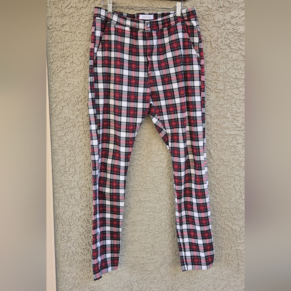 Urban Outfitters Plaid Straight Leg Pants